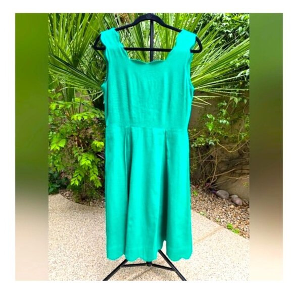 Sigrid Olsen Vibrant Green Midi Dress - Picture 1 of 3